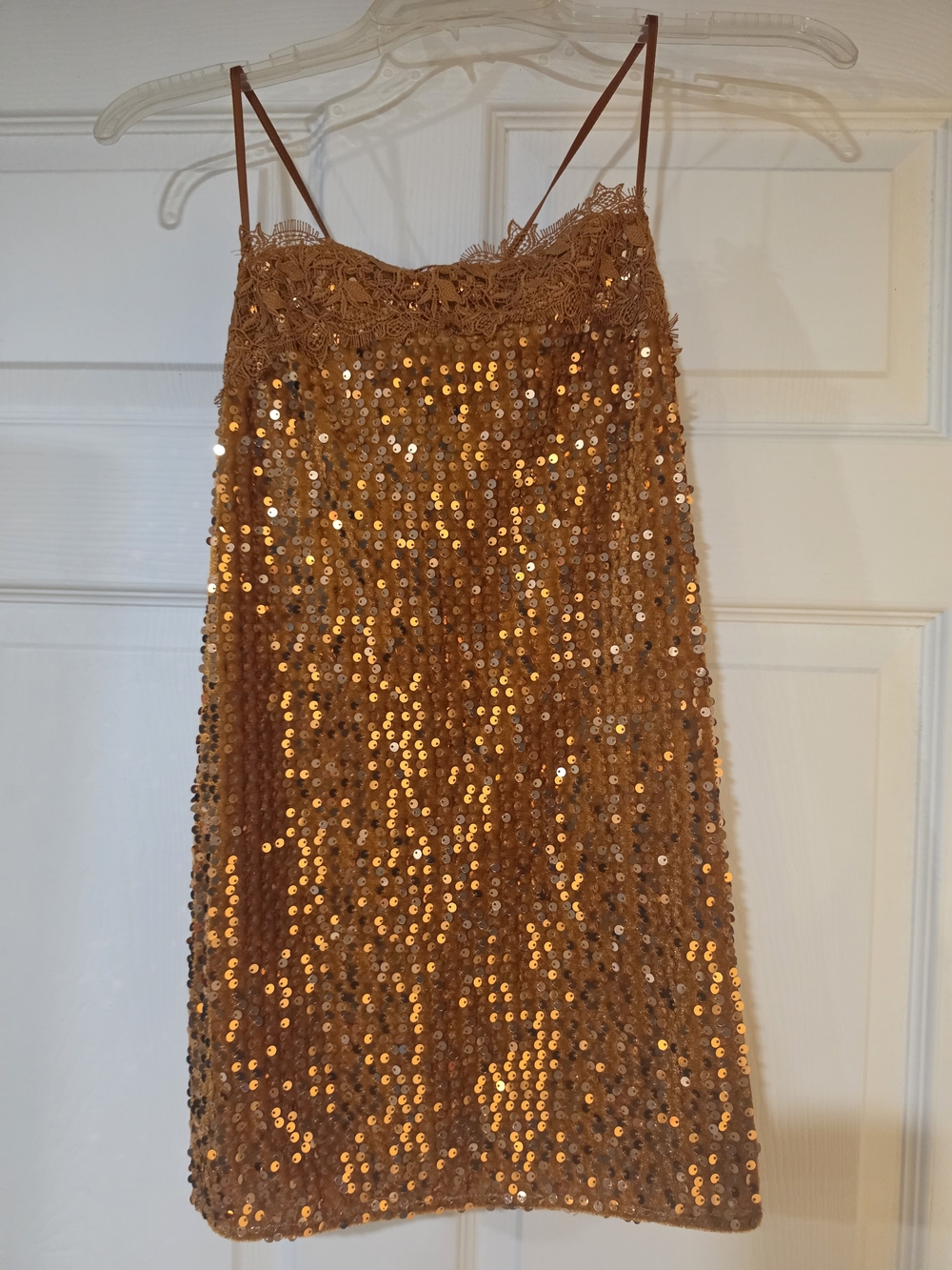 Free People That Girl Sequin Slip